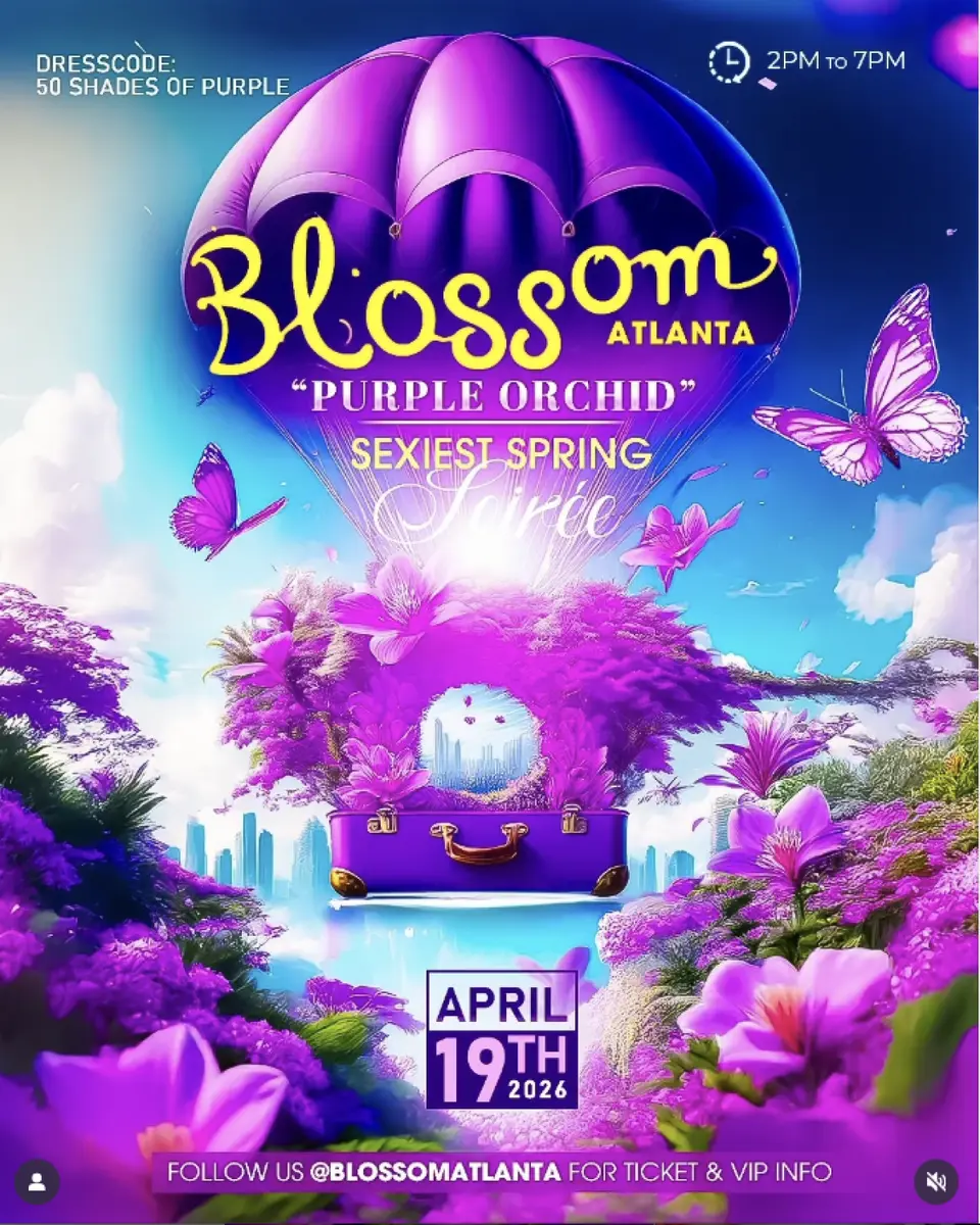 Blossom flyer or graphic.
