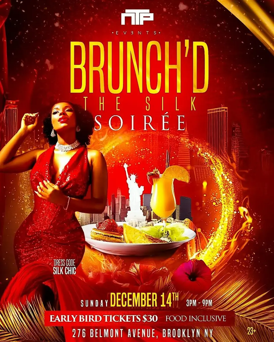 Brunch’d “The Silk Soirée “ flyer or graphic.