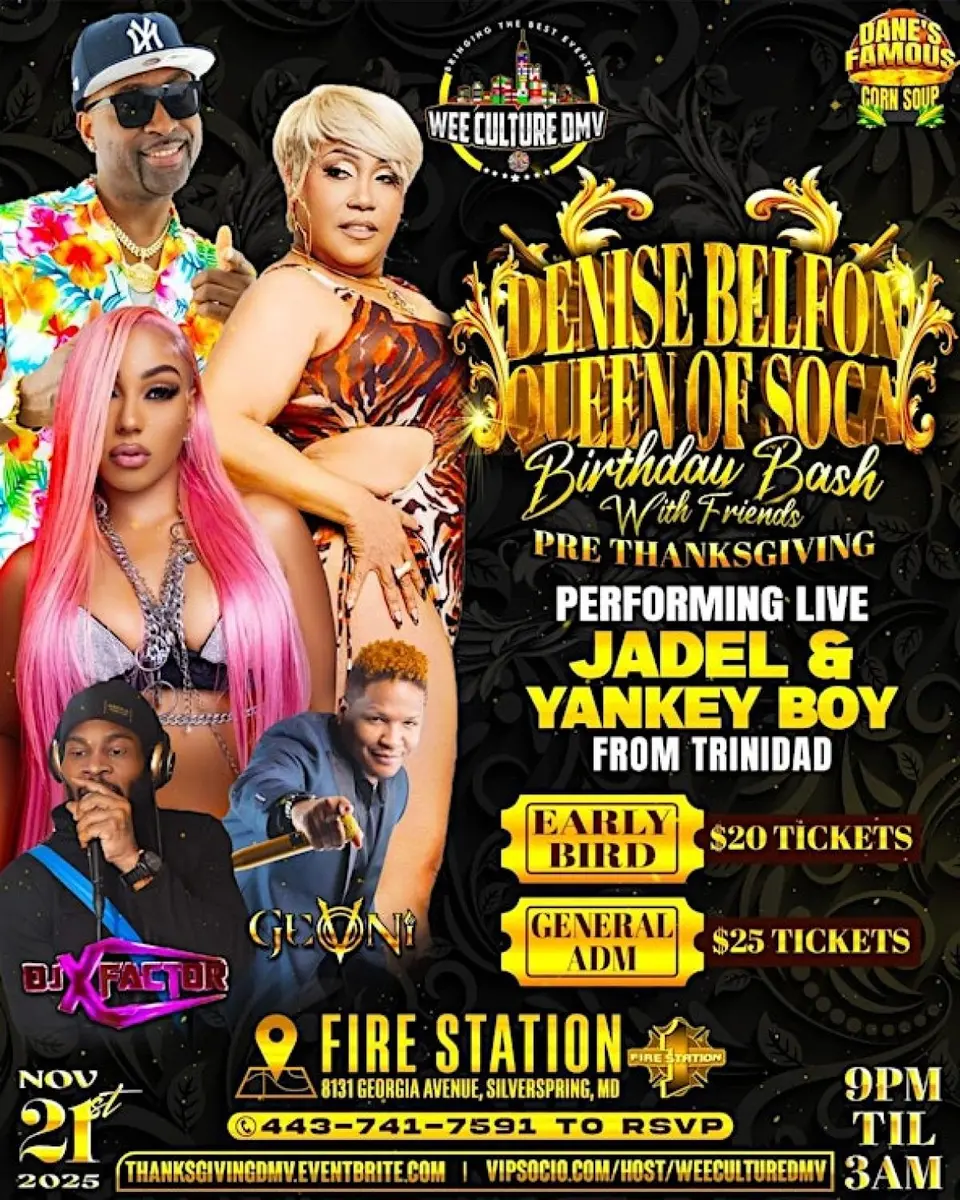 Denise Belfon Birthday Bash  flyer or graphic.