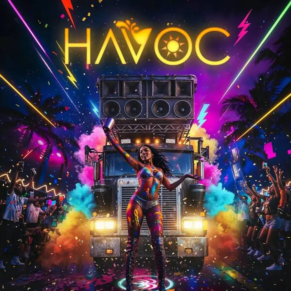 Havoc on D Road  flyer or graphic.