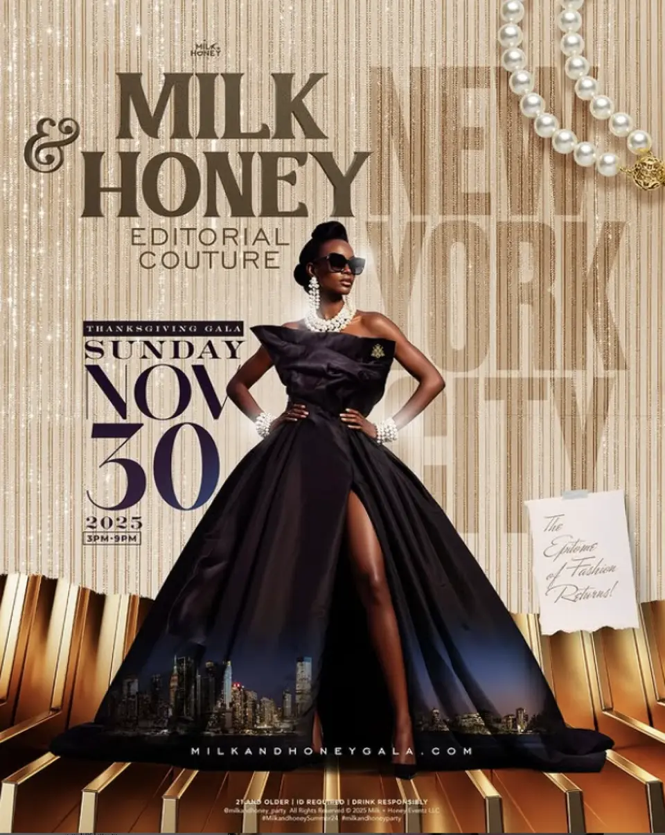 Milk And Honey Editorial Couture flyer or graphic.