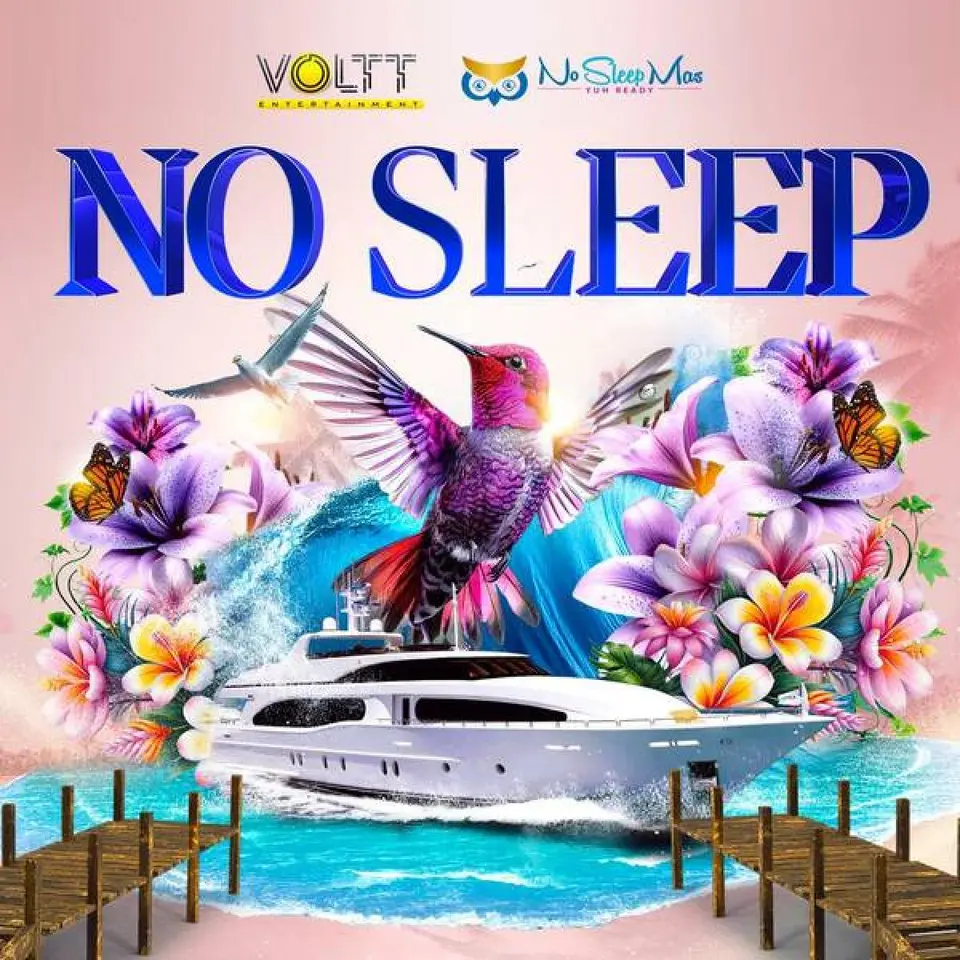 No Sleep  flyer or graphic.