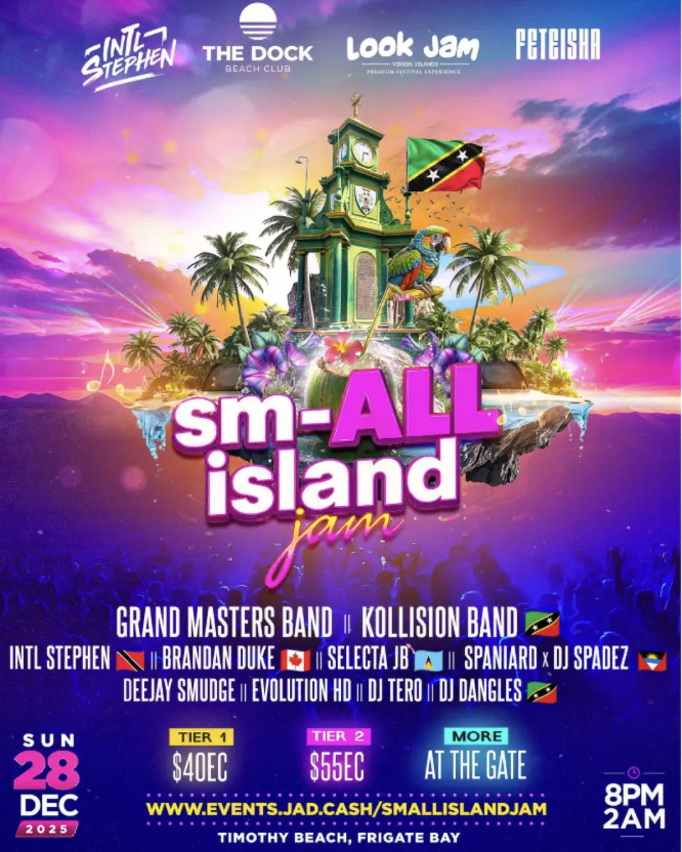 sm-ALL Island Jam flyer or graphic.