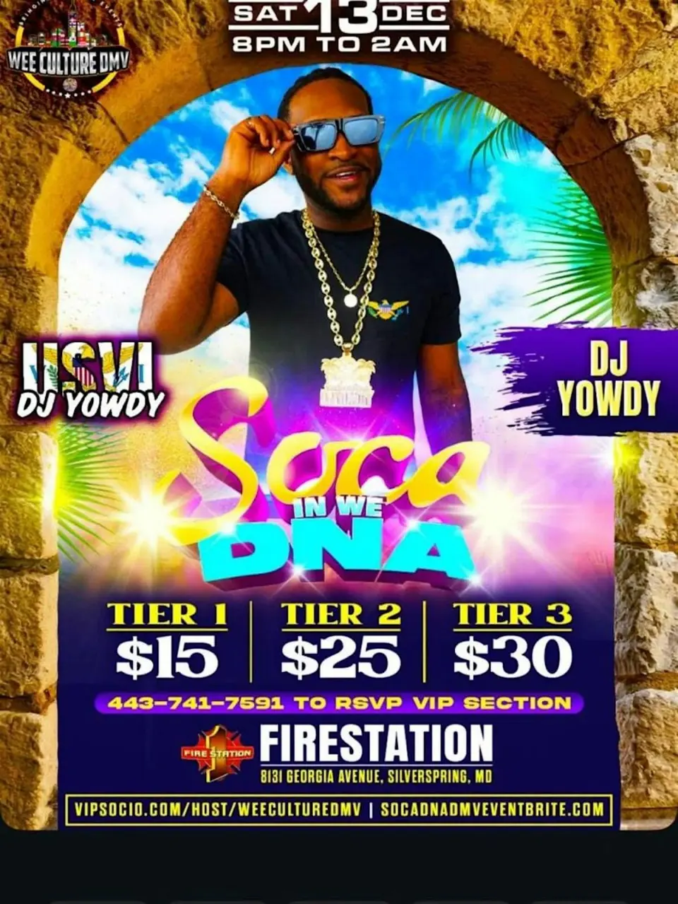 Soca in Wee DNA flyer or graphic.