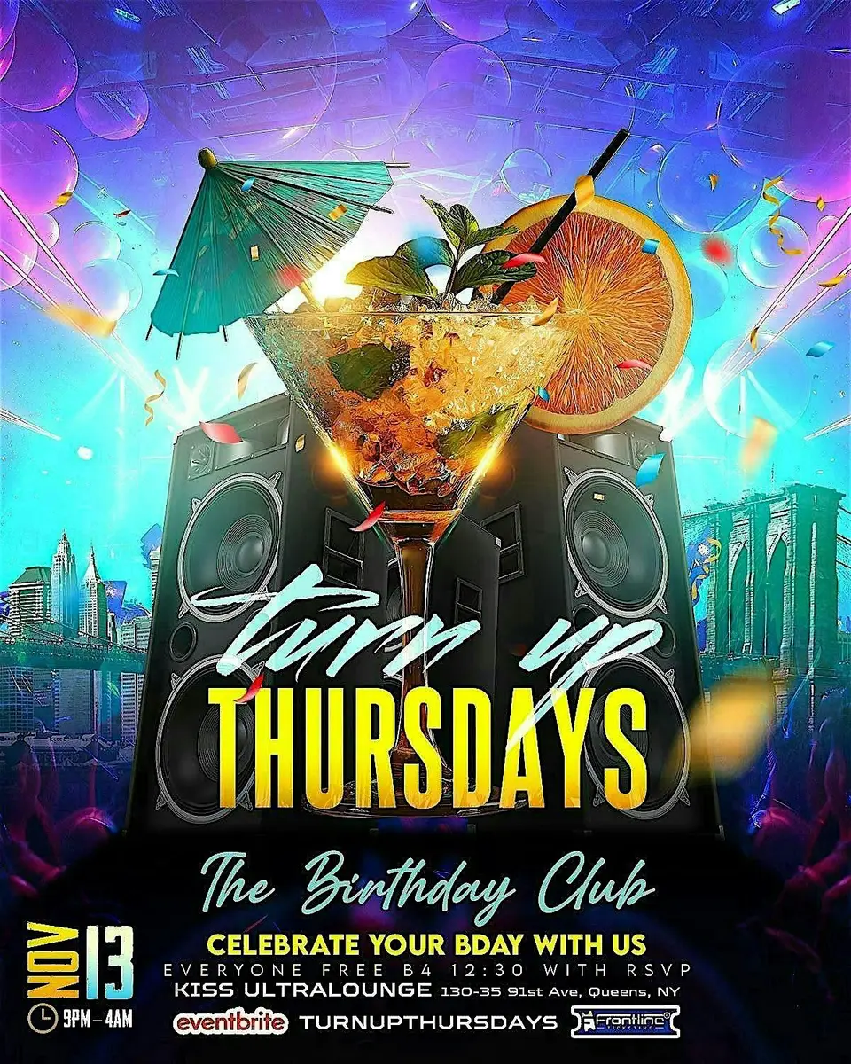 Turn Up Thursdays flyer or graphic.