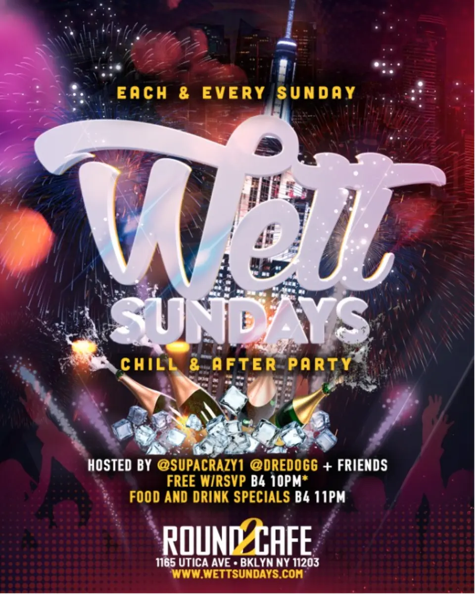Wett Sundays flyer or graphic.