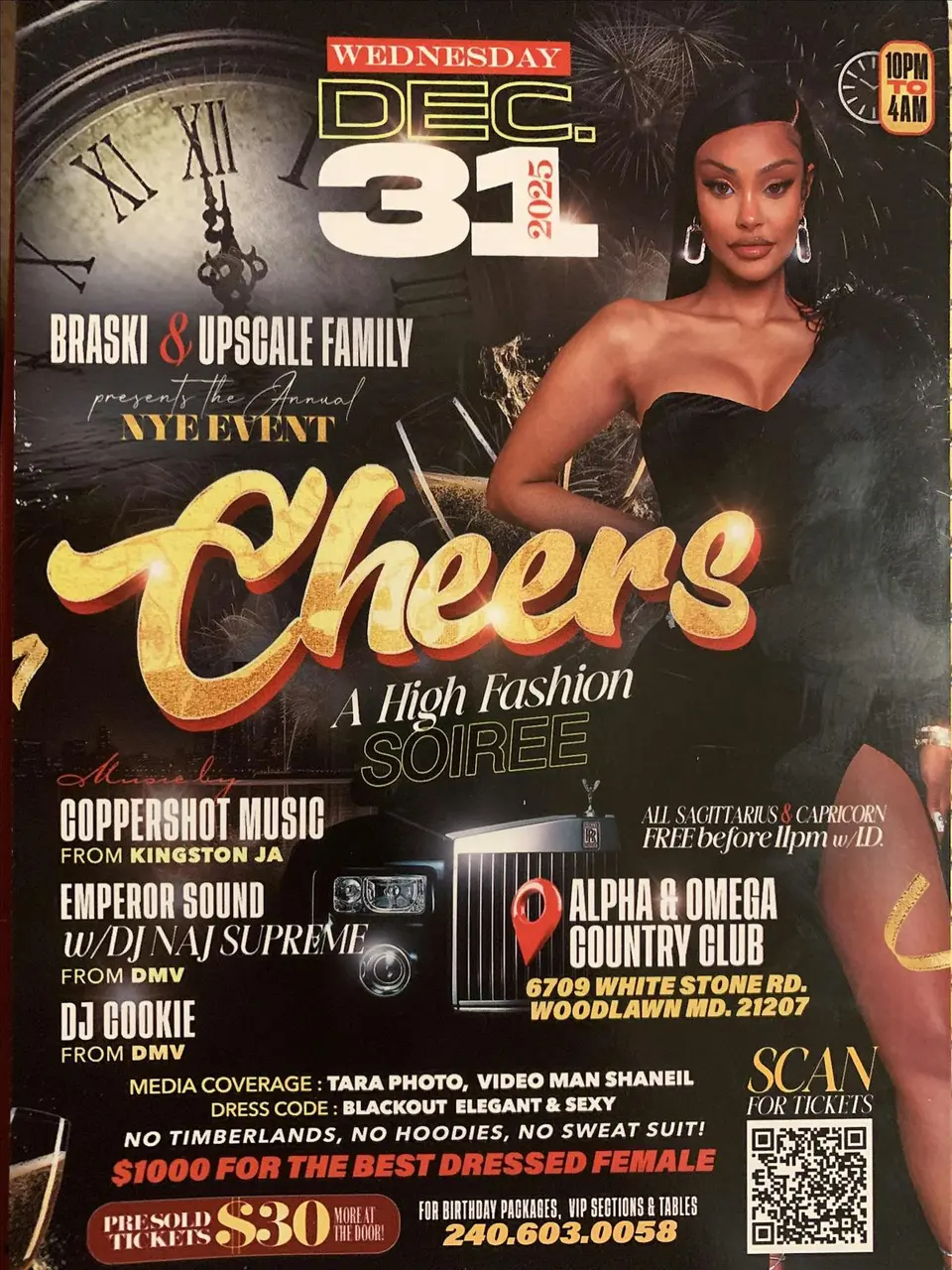 Cheers flyer or graphic.