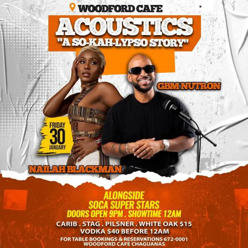 Acoustics flyer or graphic.