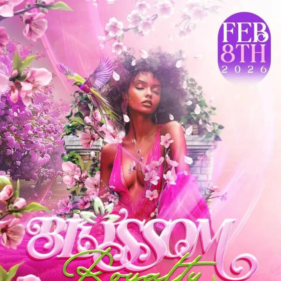 Blossom Royalty flyer or graphic.