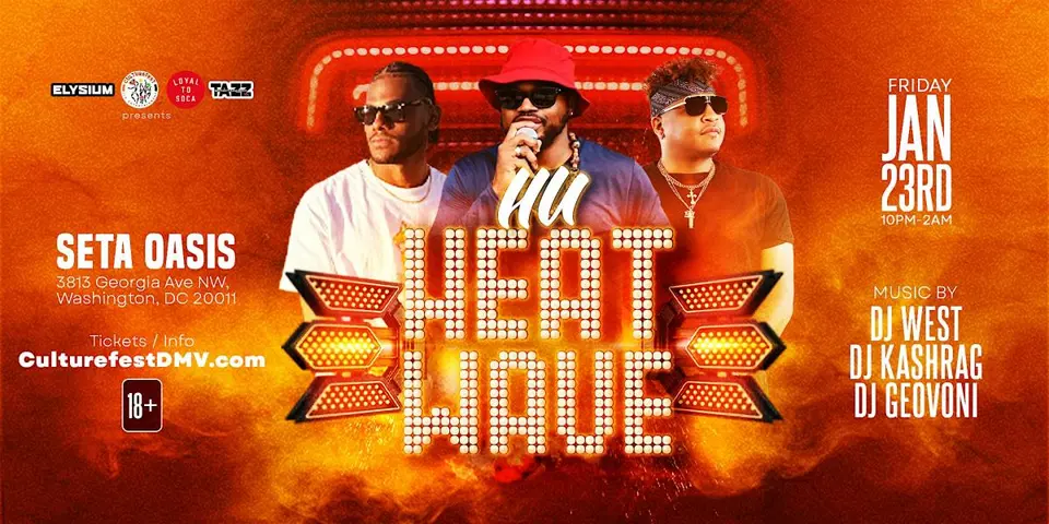 HU HEATWAVE flyer or graphic.