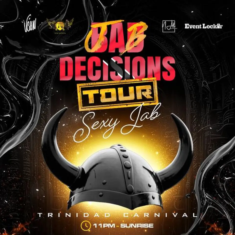 Jab Decisions Trinidad : Sexy Jab flyer or graphic.