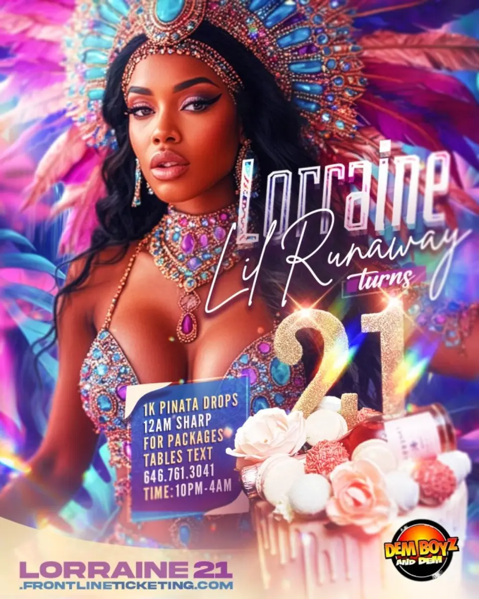 "Lorraine" Lil Runaway flyer or graphic.