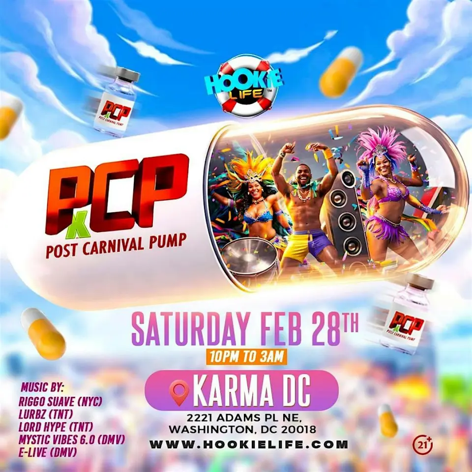 PCP: The Post-Carnival Pump flyer or graphic.