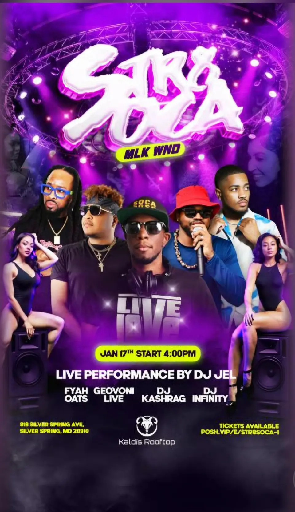 STR8SOCA flyer or graphic.