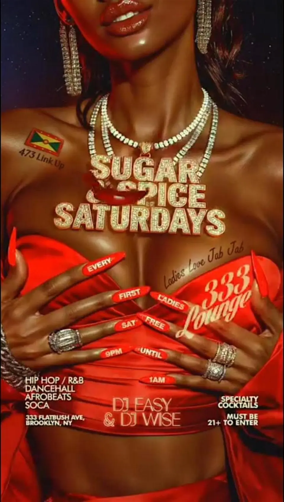 Sugar And Spice Grenada Independence Day flyer or graphic.