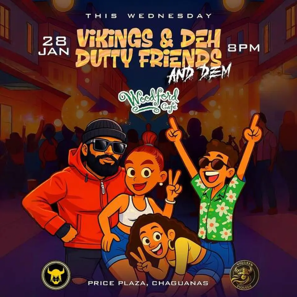 Vikings & Dey Dutty Friends flyer or graphic.