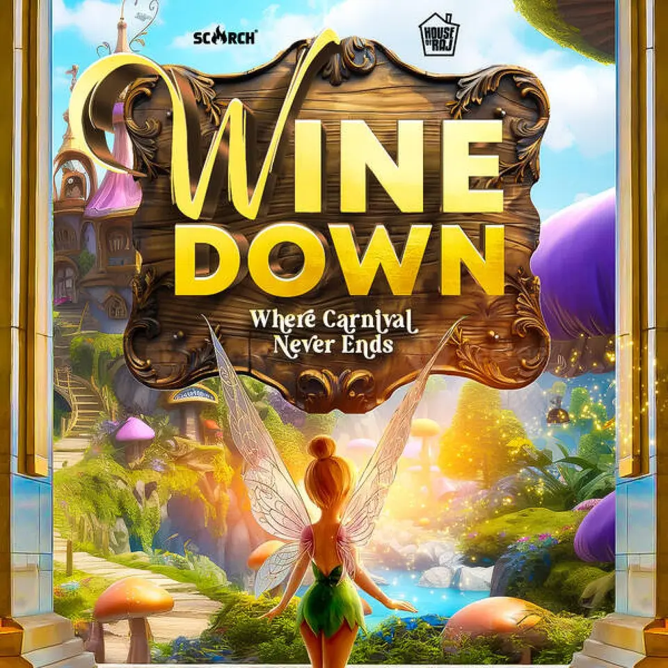Wine Down flyer or graphic.