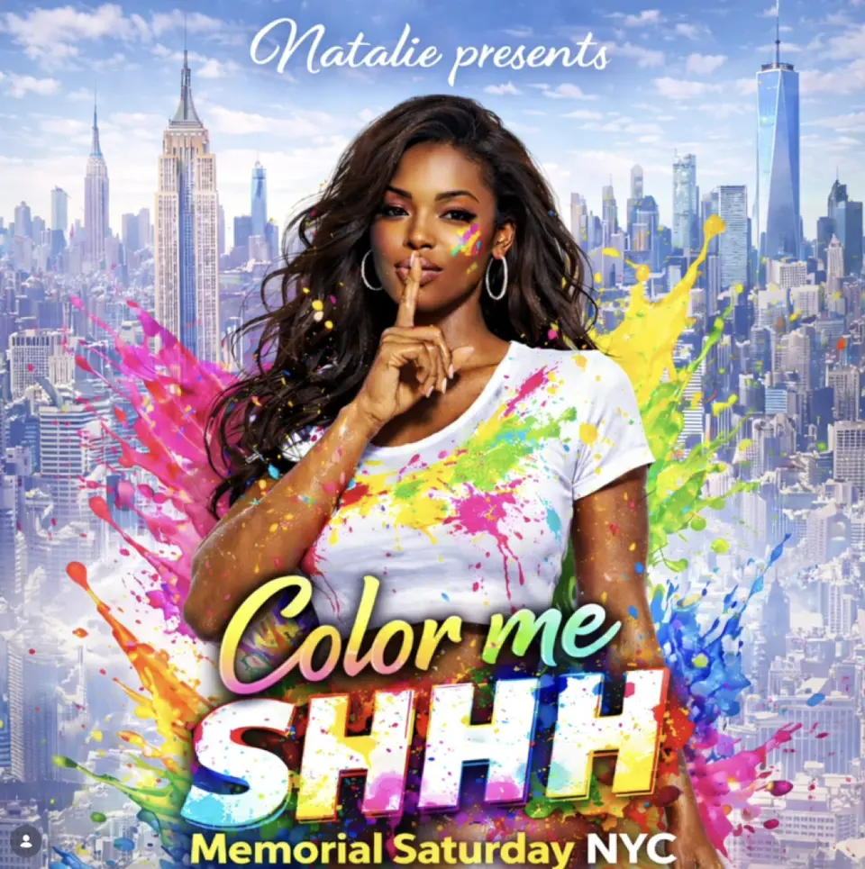 Color Me Shhh! flyer or graphic.