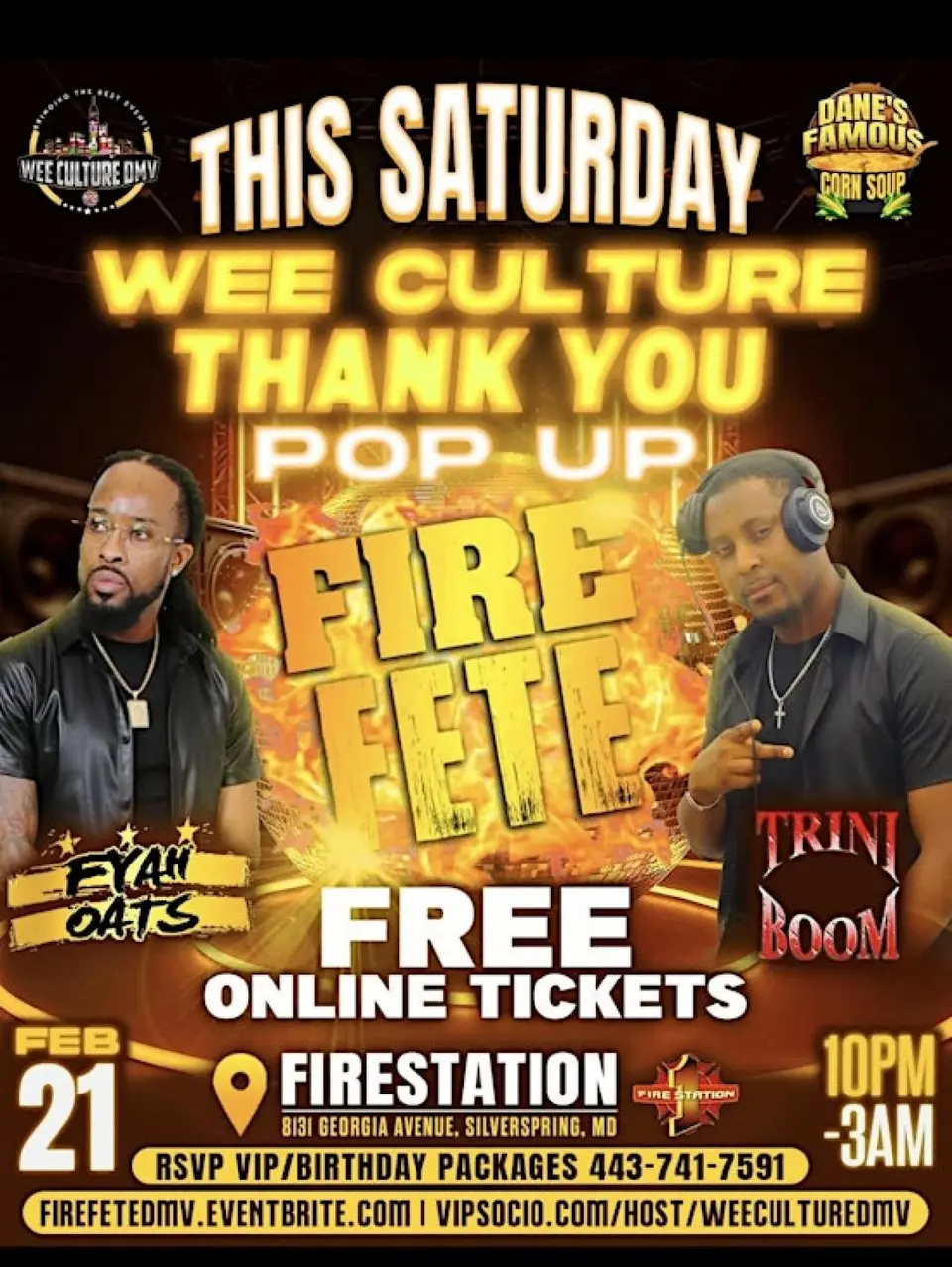 Fire Fete flyer or graphic.