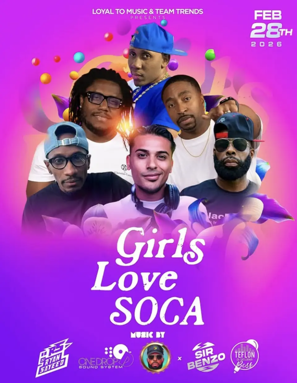 Girls Love Soca flyer or graphic.