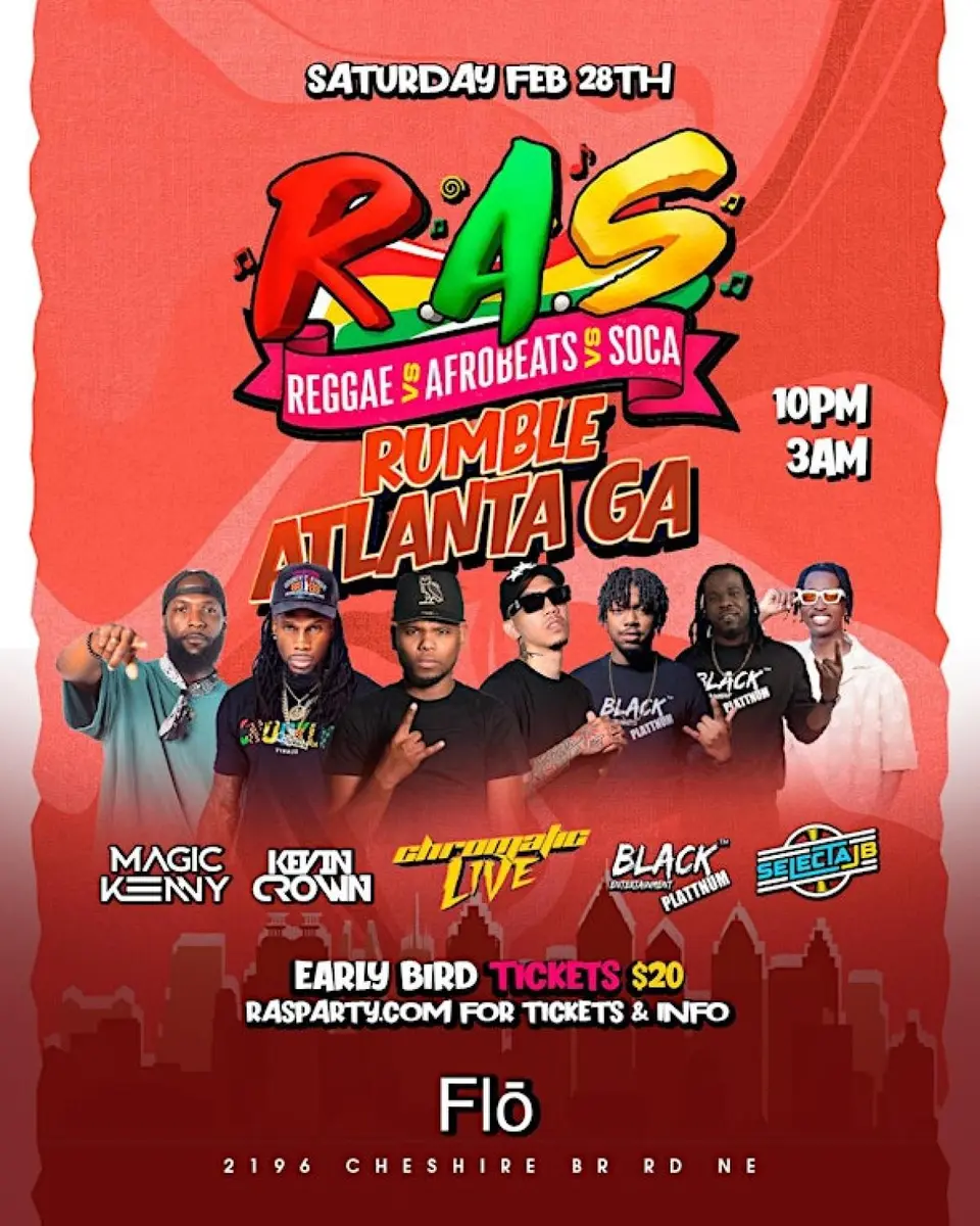 R.A.S Rumble Atlanta flyer or graphic.