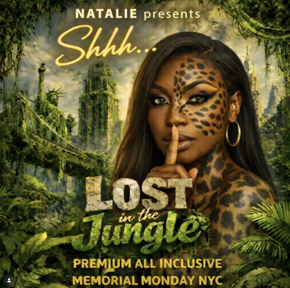 Shhh...Lost in the Jungle flyer or graphic.
