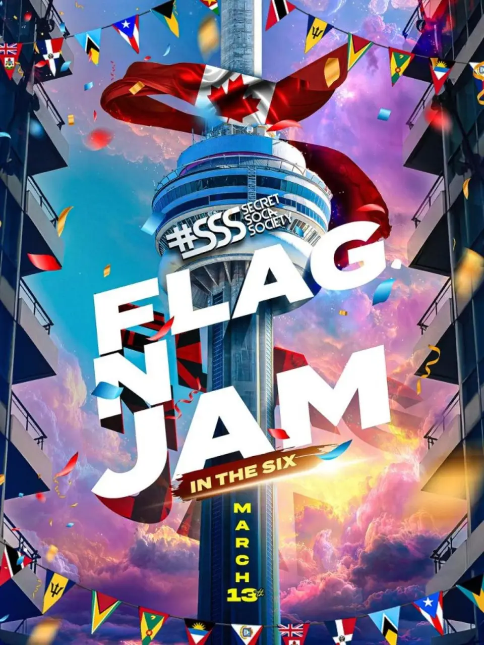 #SSS Spring Fling FLAG-N-JAM flyer or graphic.