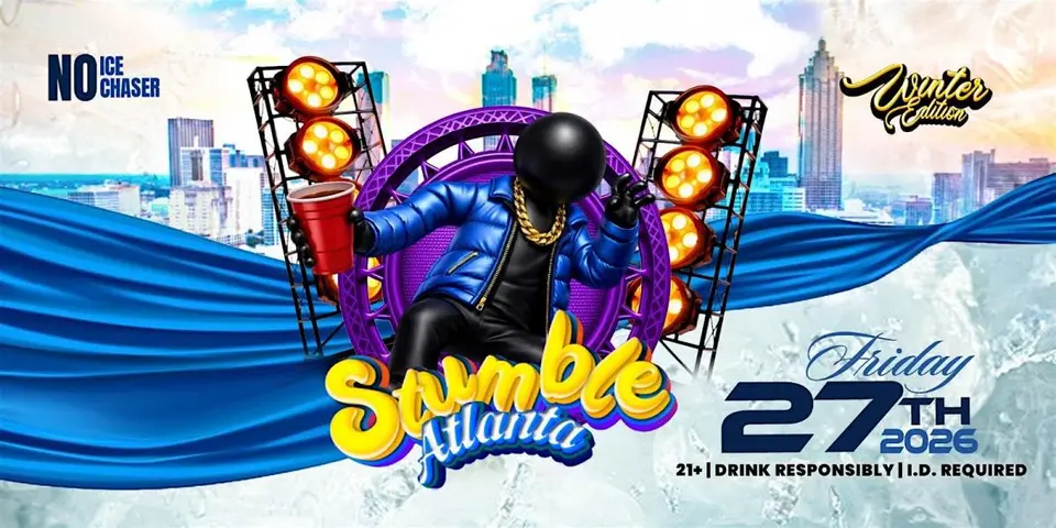 Stumble Atlanta "BYOB Winter Edition" flyer or graphic.