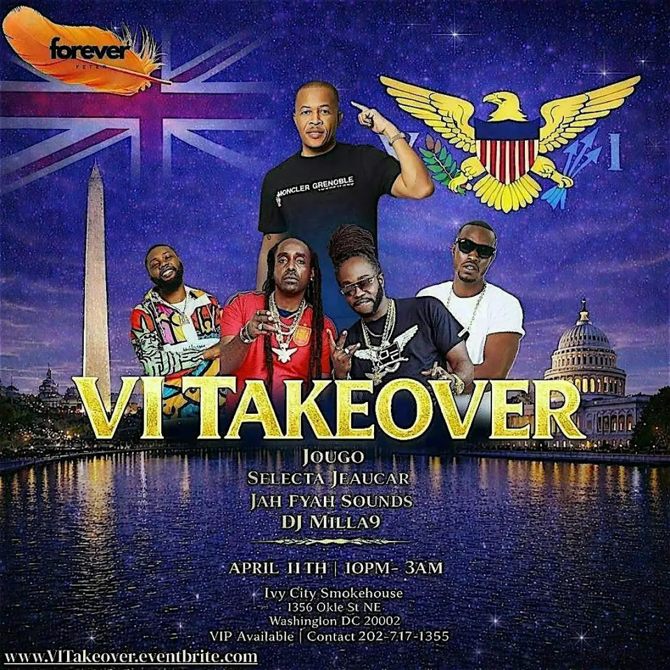 VI Takeover flyer or graphic.