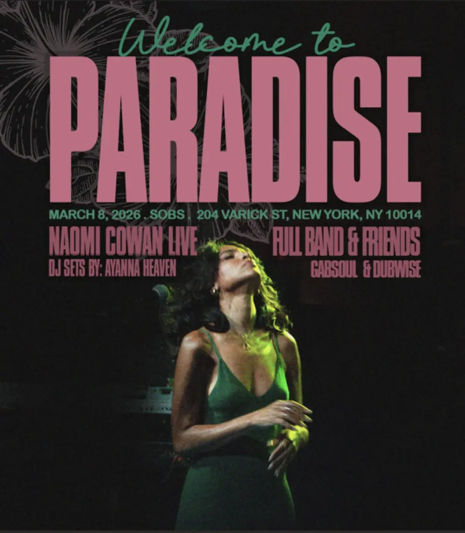 Welcome To Paradise flyer or graphic.