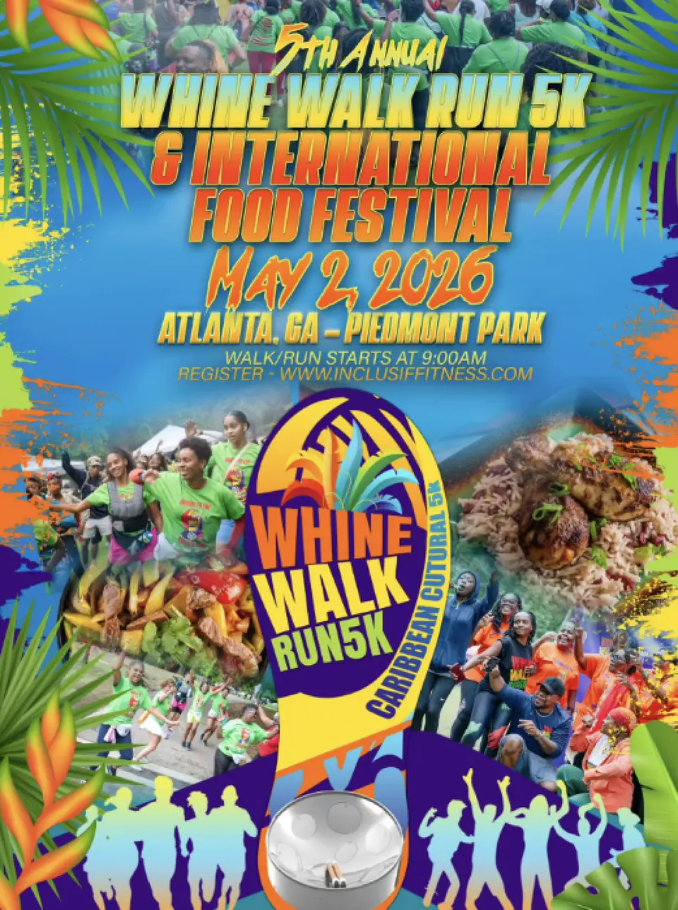 Whine Walk Run 5K flyer or graphic.