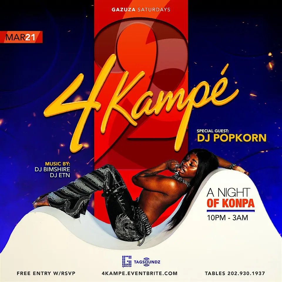 4KAMPE flyer or graphic.