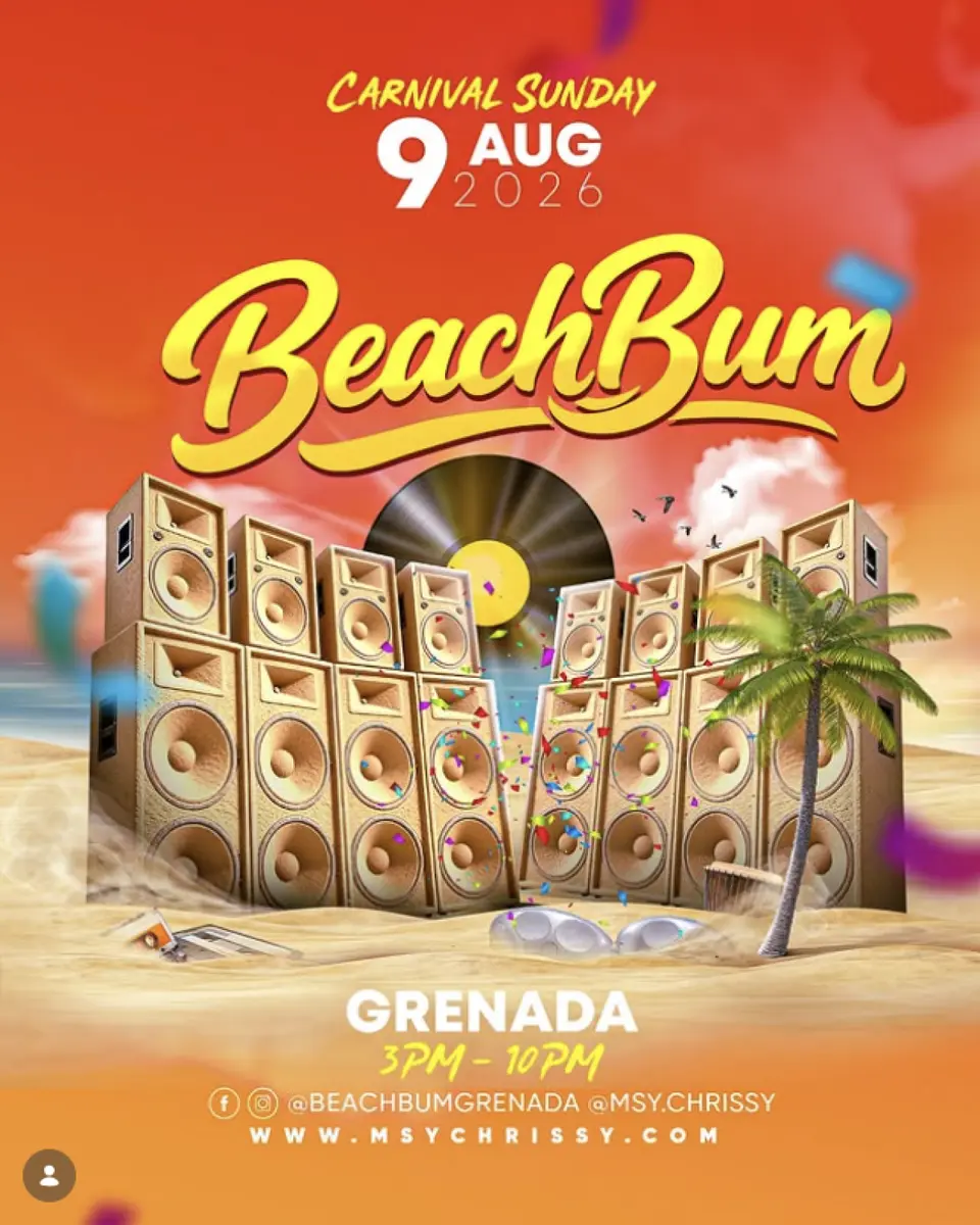 Beach Bum flyer or graphic.