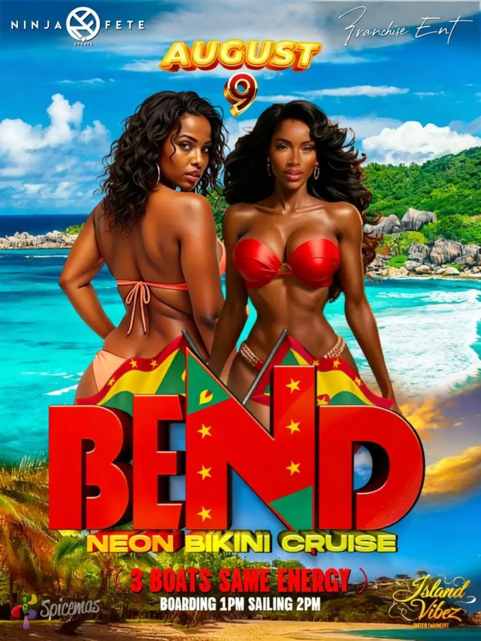 Bend: Neon Bikini Cruise flyer or graphic.