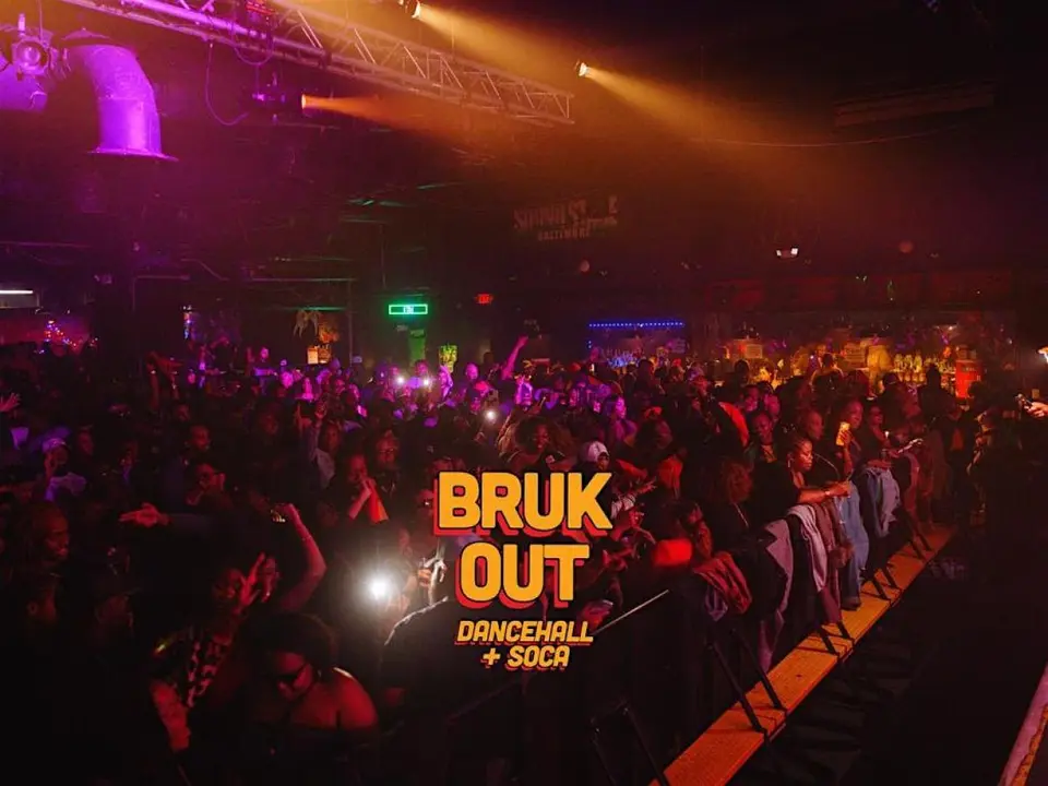 BRUK OUT: A Dancehall & Soca Ting flyer or graphic.