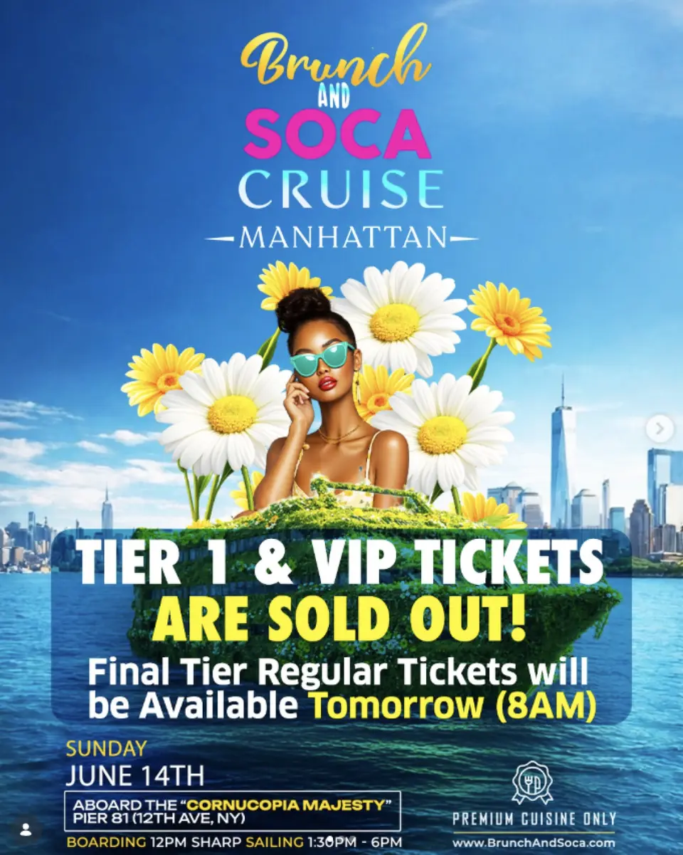 Brunch And Soca Cruise flyer or graphic.