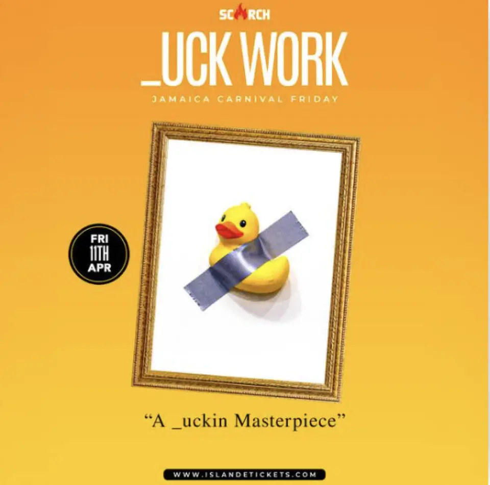 Duck Work flyer or graphic.
