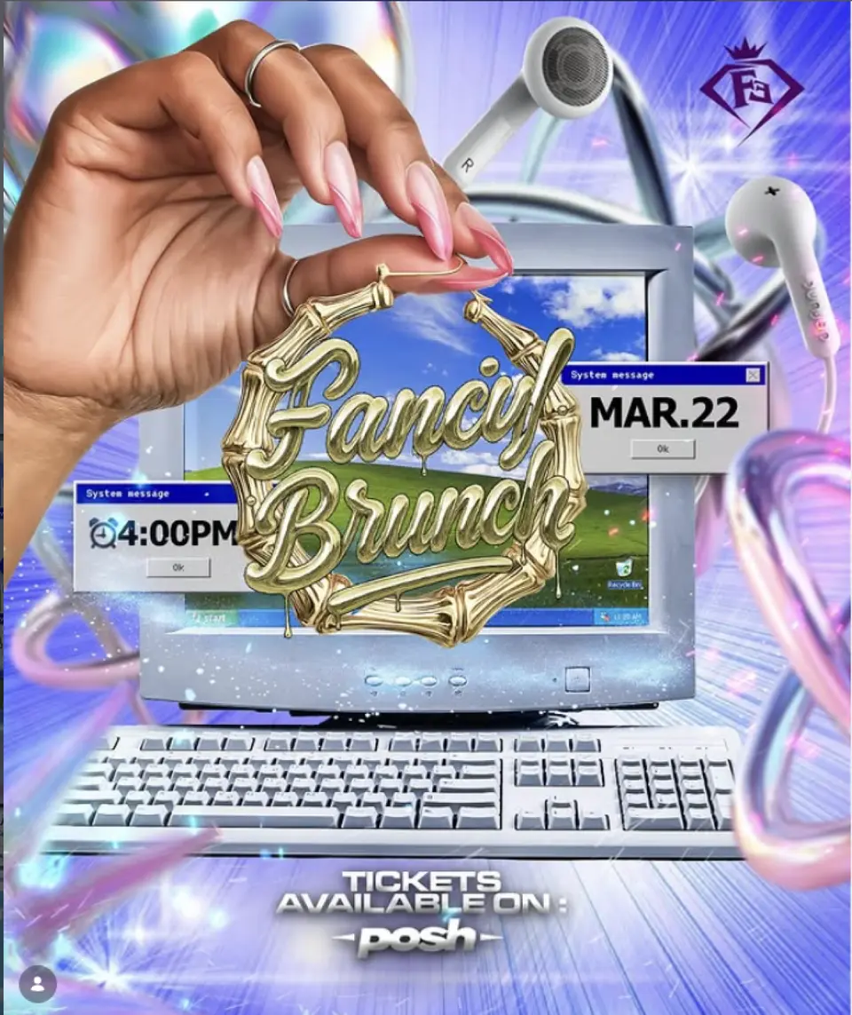 Fancy Brunch flyer or graphic.