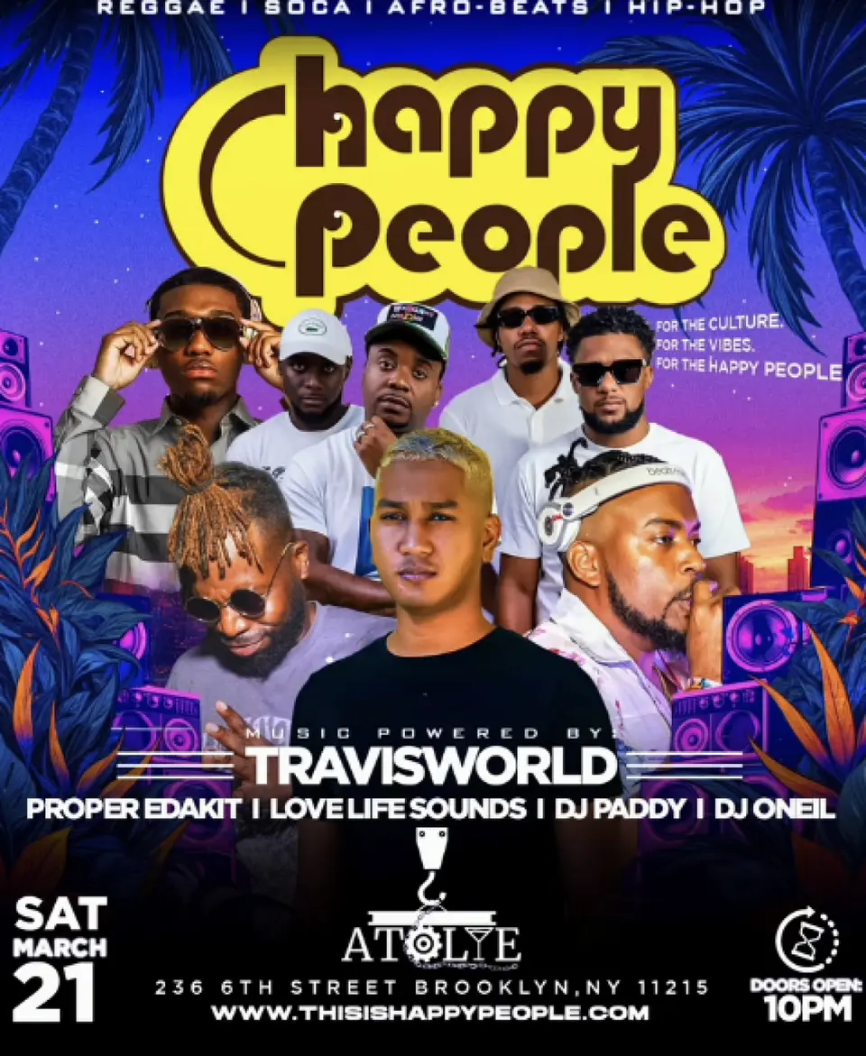 Happy People flyer or graphic.
