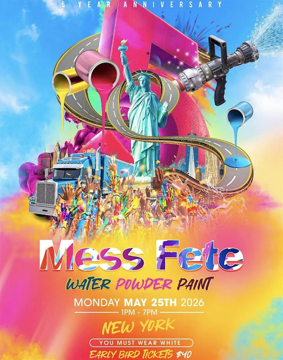Mess Fete flyer or graphic.