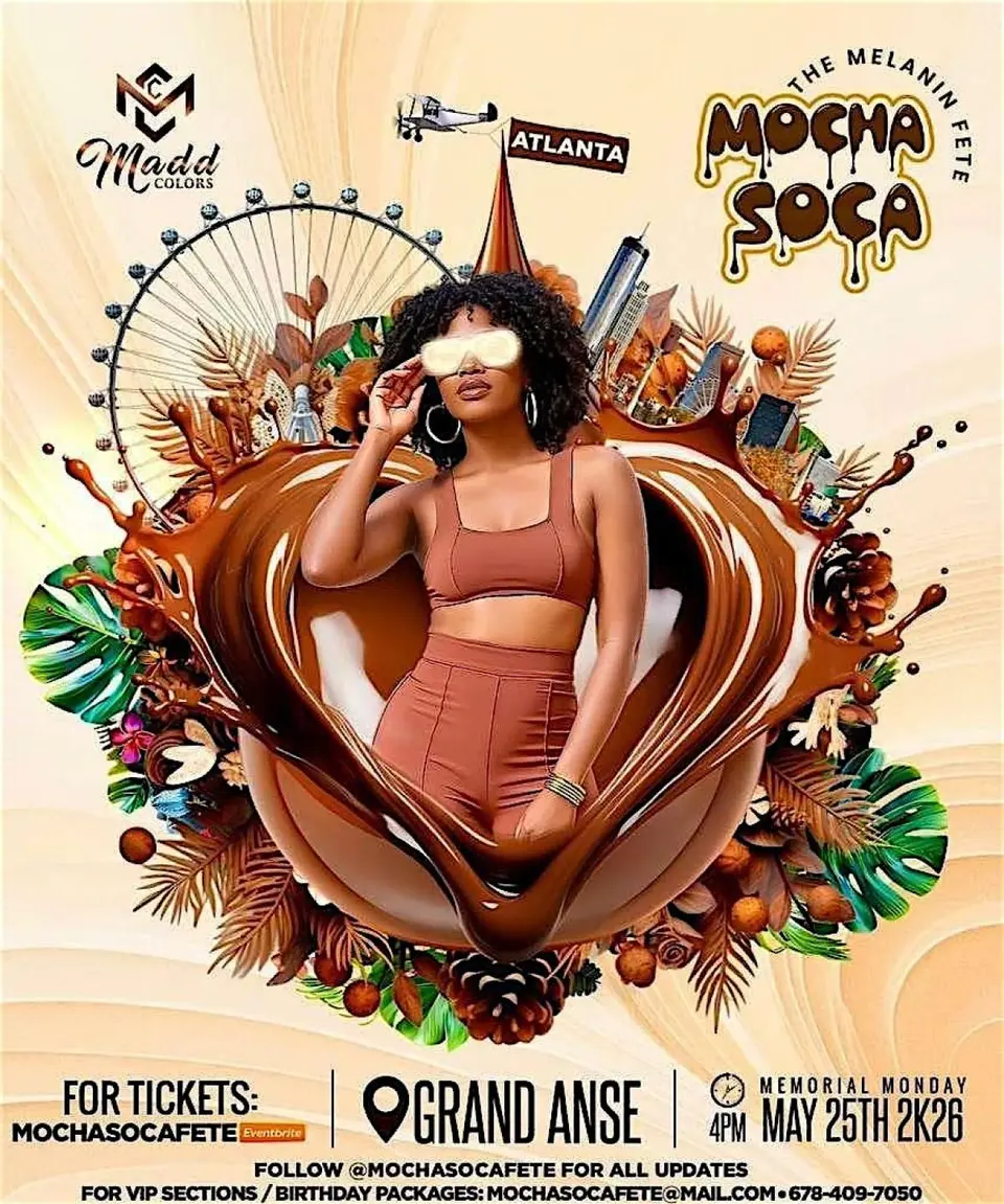 Mocha Soca Fete flyer or graphic.