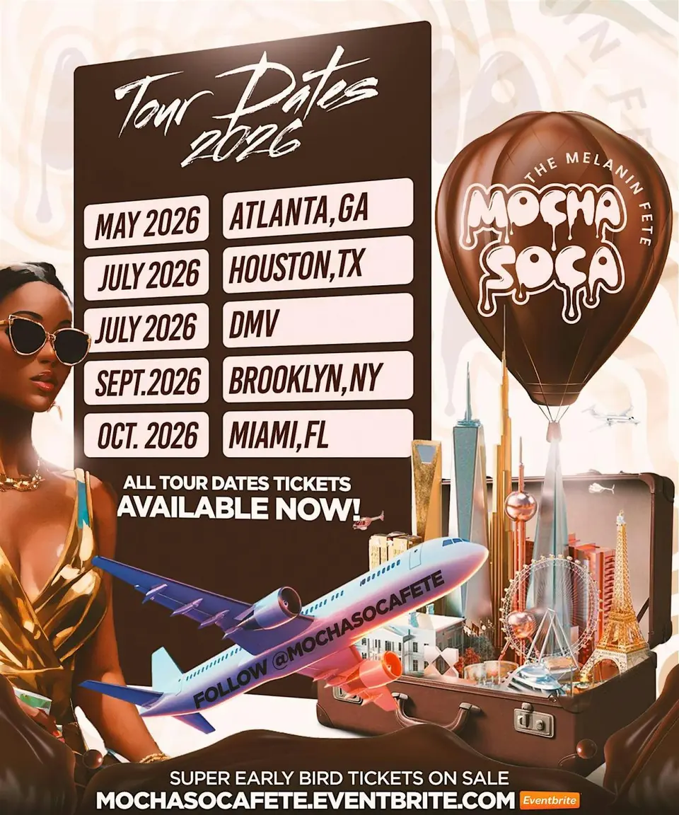 Mocha Soca Fete flyer or graphic.