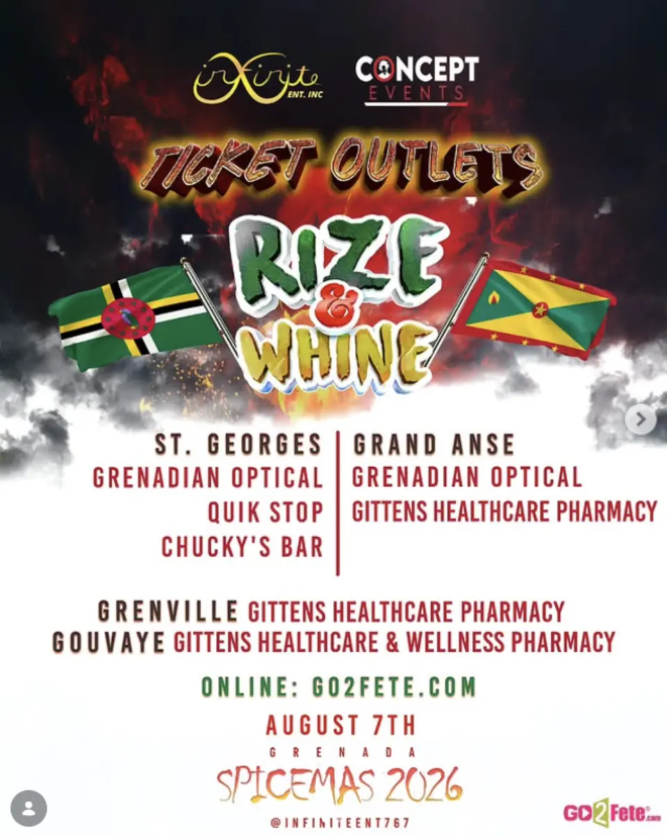 Rize & Whine Spicemas flyer or graphic.