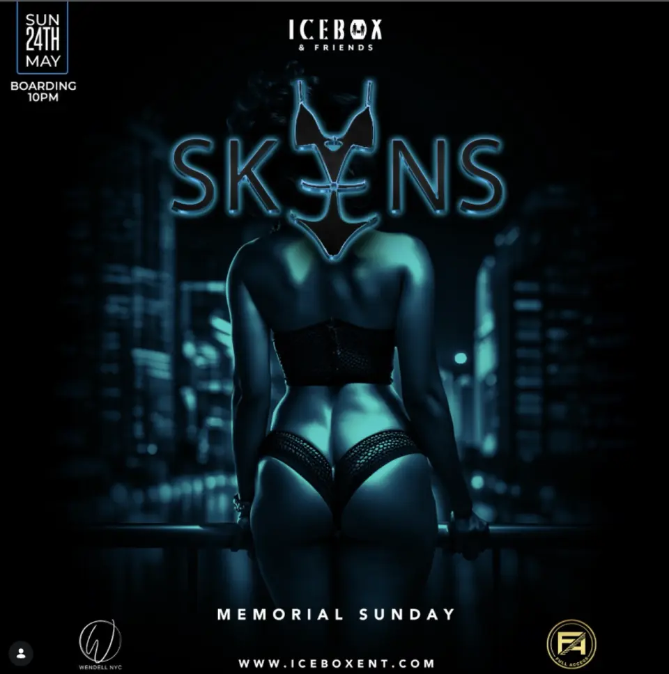 Skins flyer or graphic.