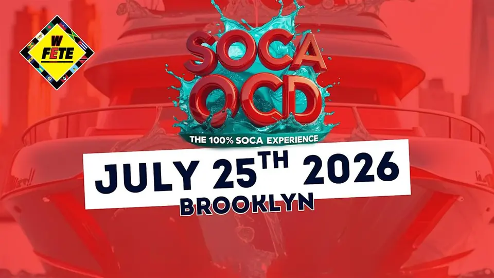 Soca OCD Boatride  flyer or graphic.