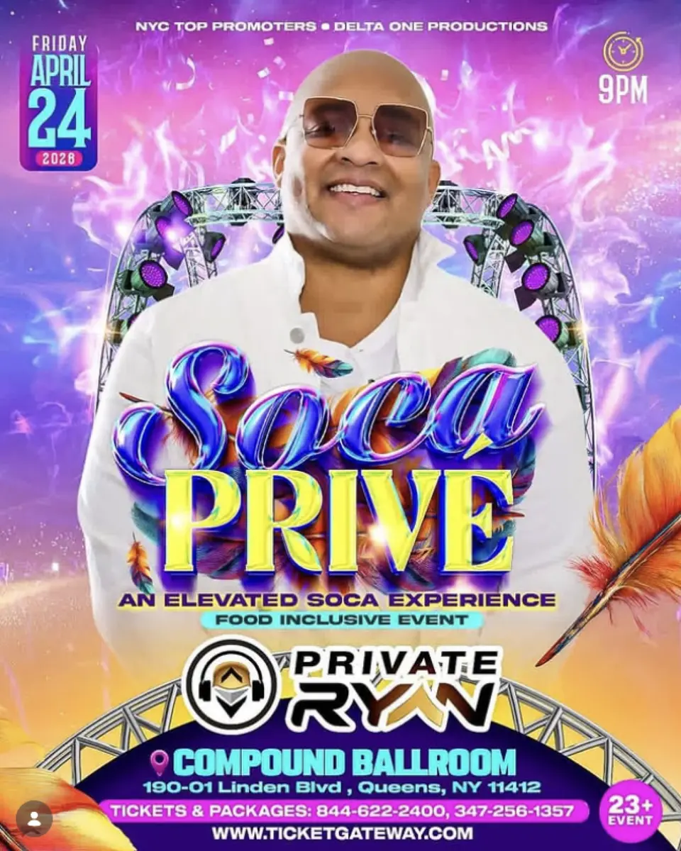 Soca Rave flyer or graphic.
