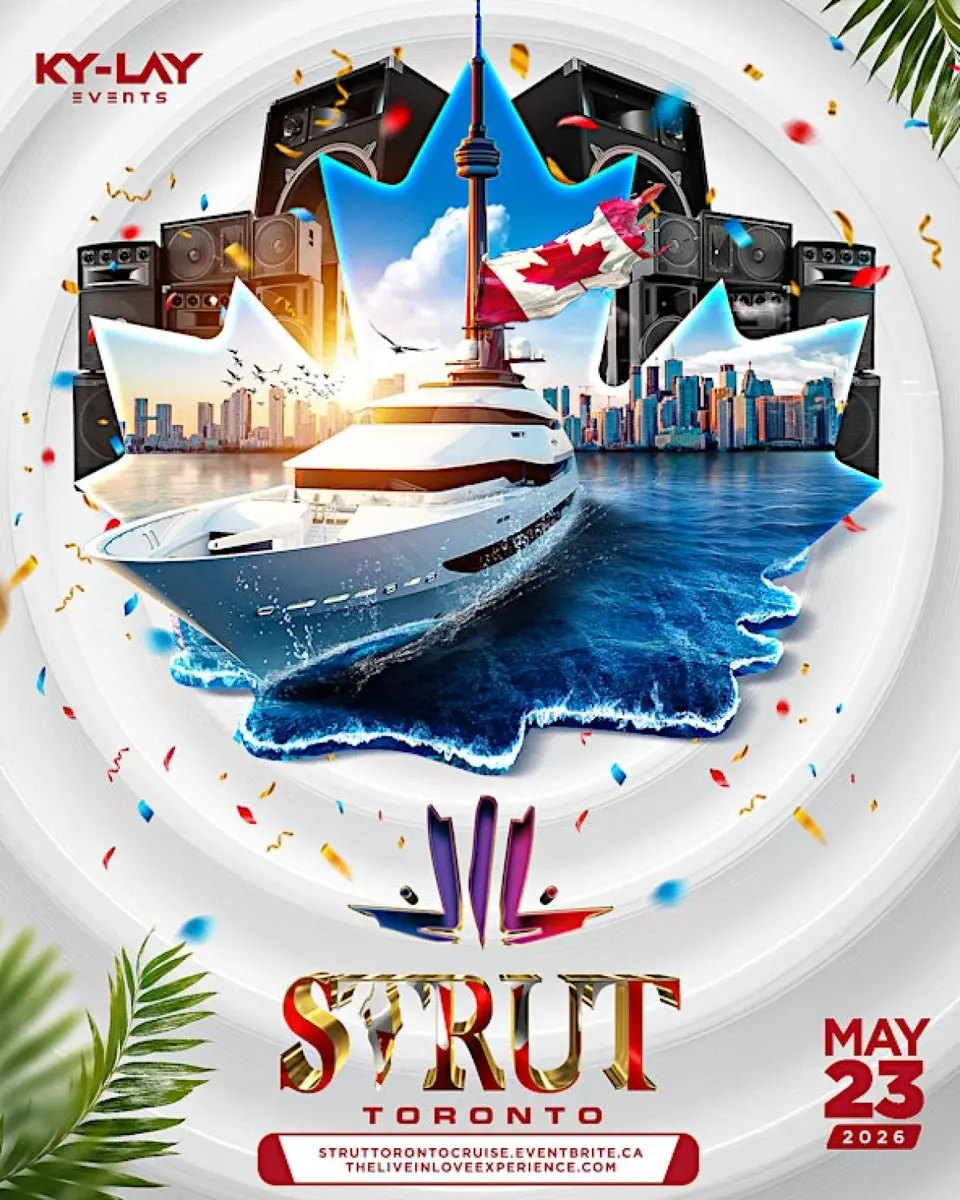Strut flyer or graphic.