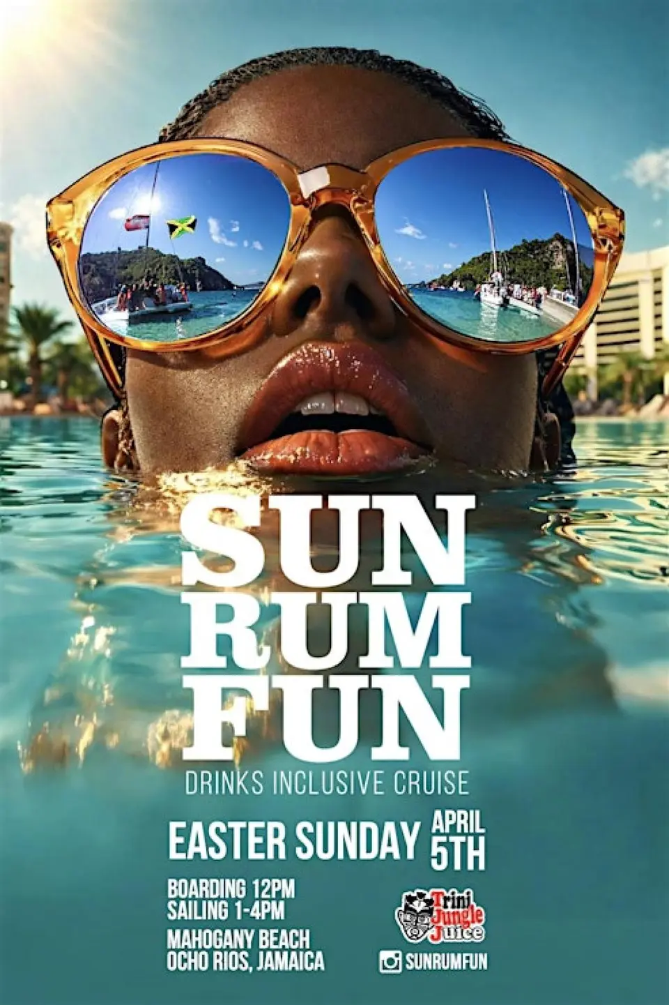 Sun Rum Fun Cruise flyer or graphic.