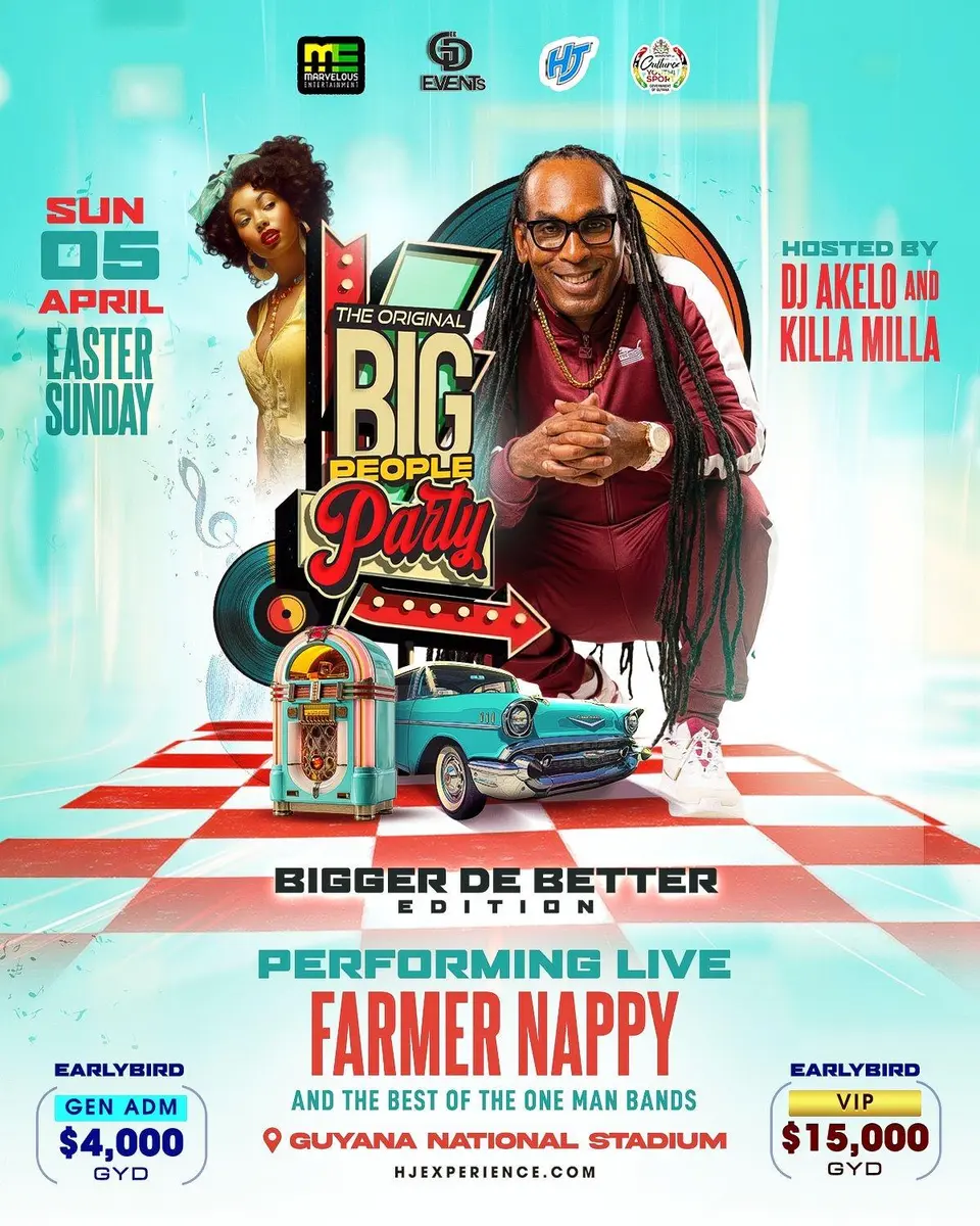The Original Big People Party flyer or graphic.