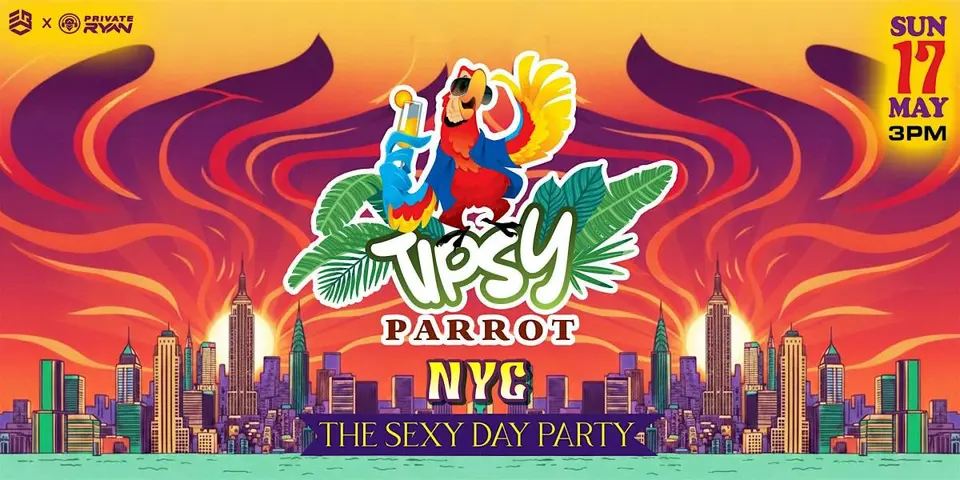 Tipsy Parrot NYC 'The Sexy Day Party' flyer or graphic.